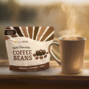 Happy Bites: Dark Chocolate Coffee Beans, 16 oz