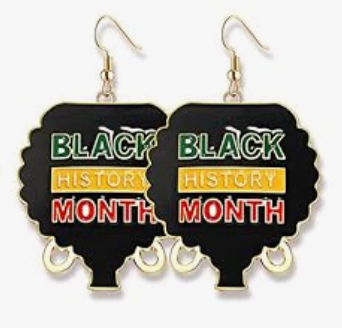 Colorful enamel African earring with bold cultural design, sold individually