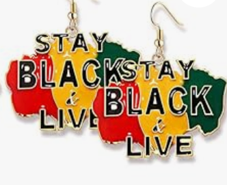 Colorful enamel African earring with bold cultural design, sold individually
