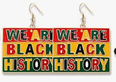 Colorful enamel African earring with bold cultural design, sold individually