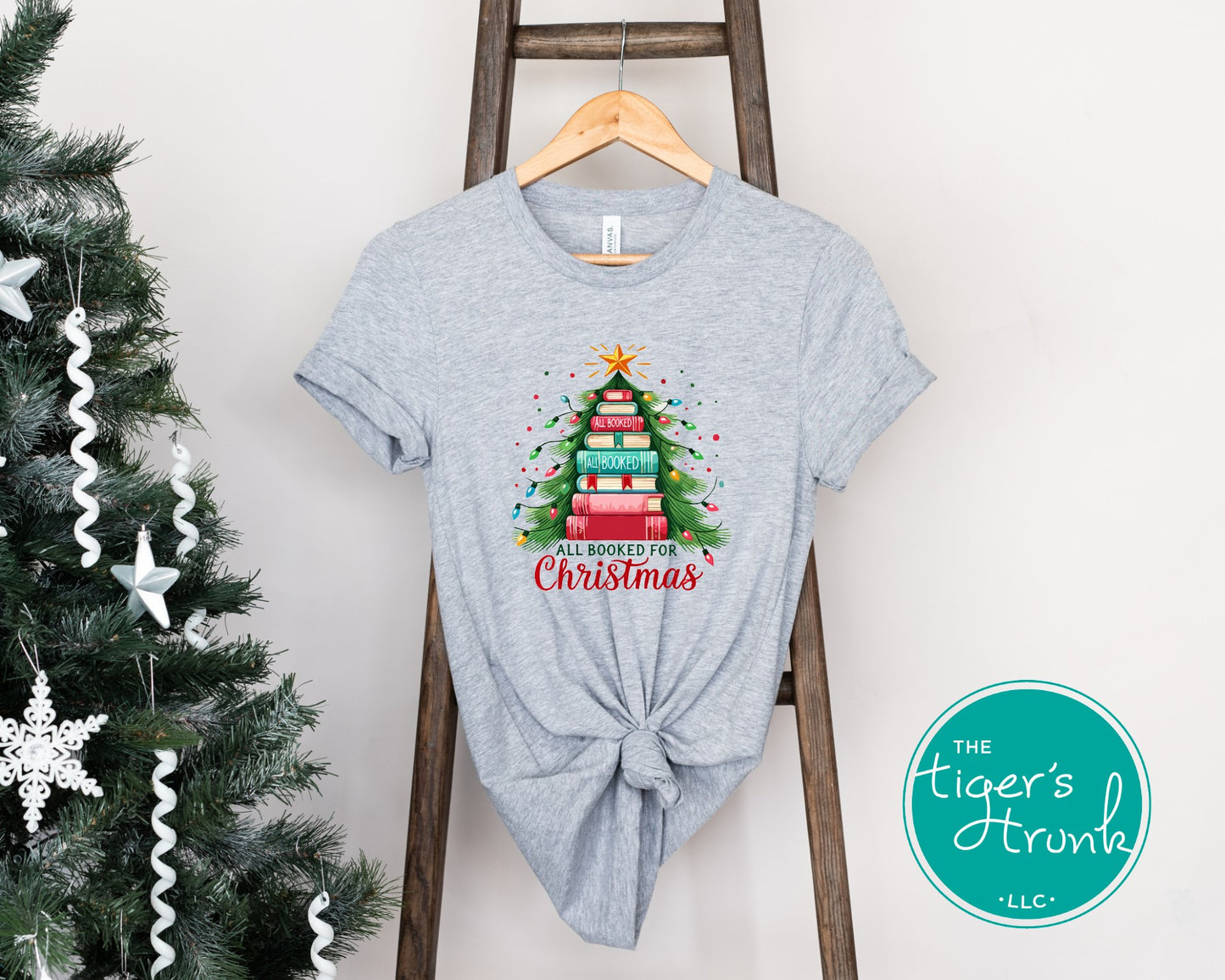 All Booked for Christmas Shirt