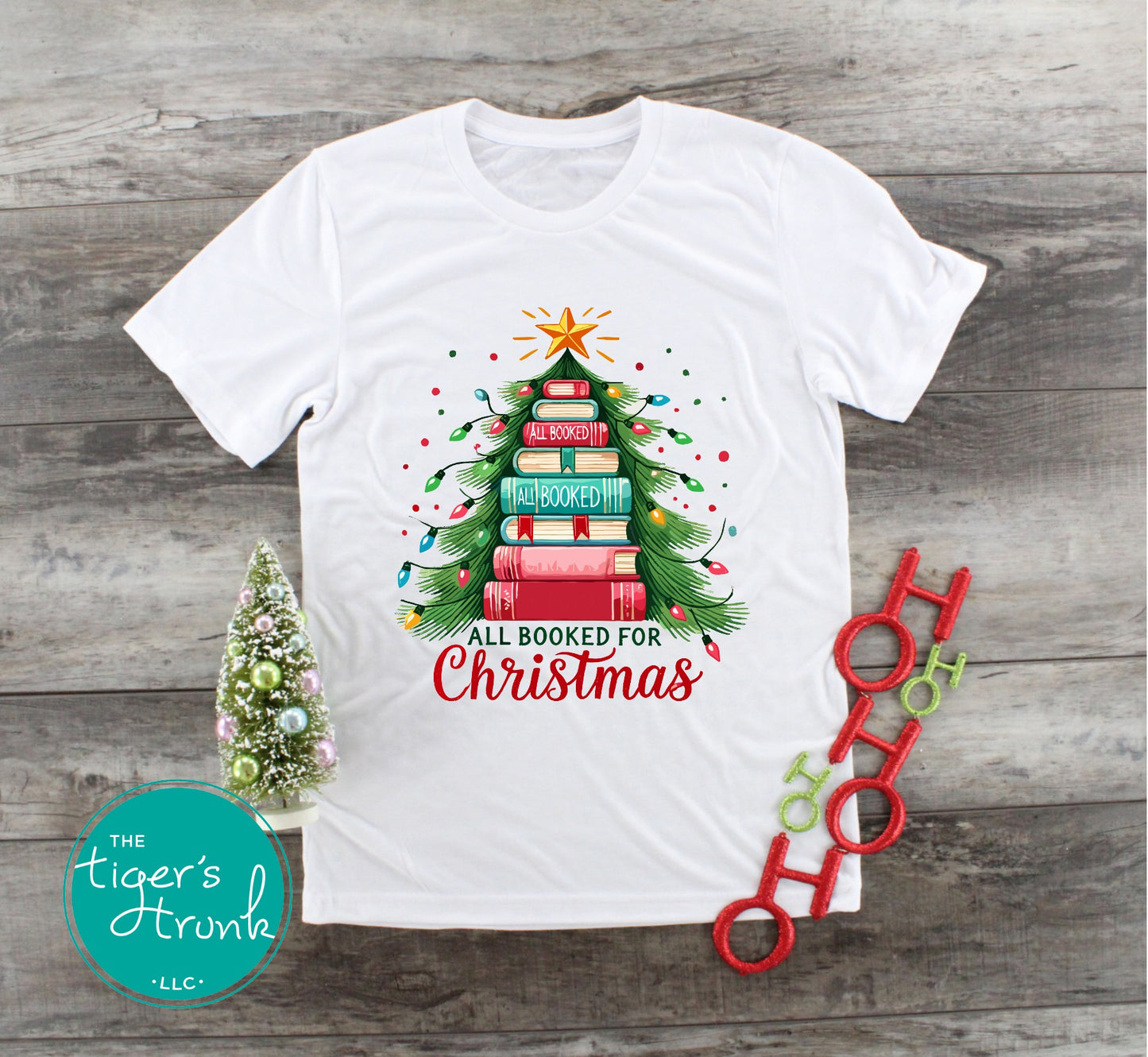 All Booked for Christmas Shirt