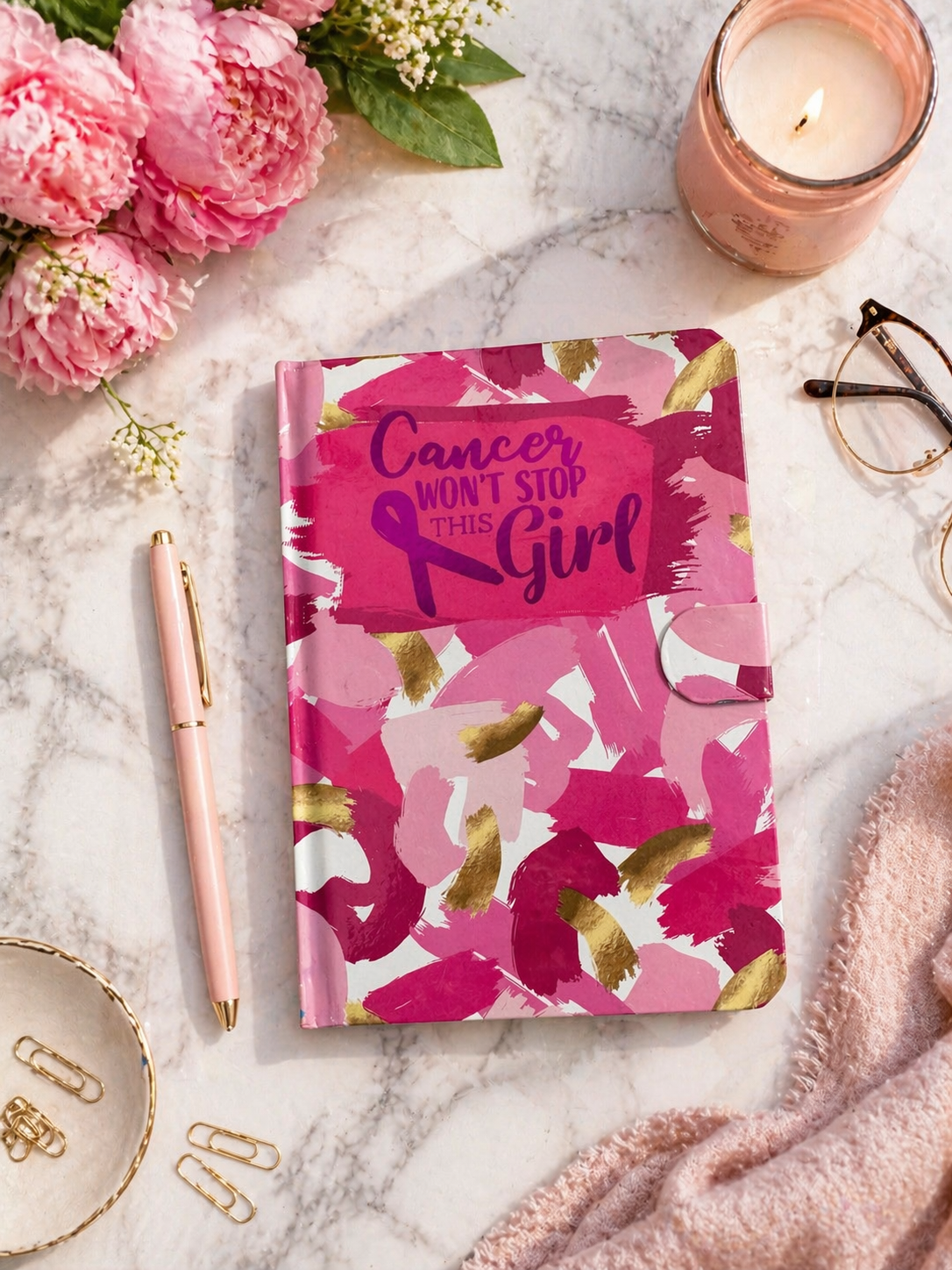 Cancer Won't Stop This Girl Lined Journal