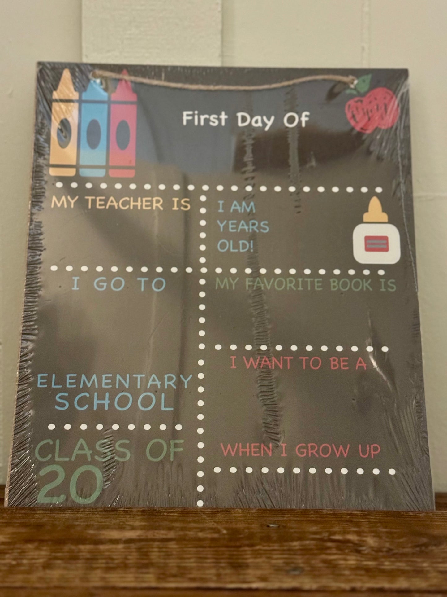 First Day of School Board