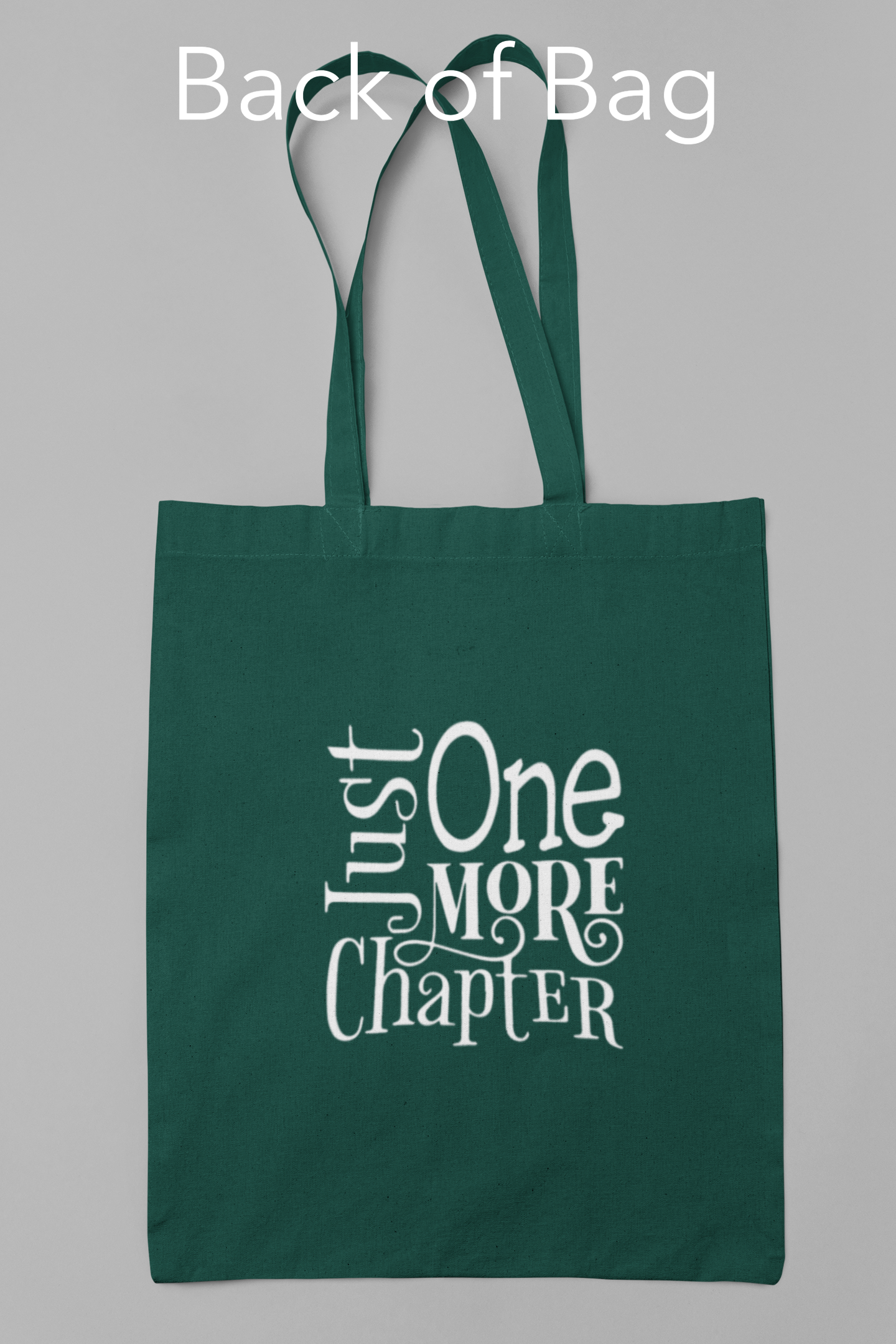 Canvas tote bags featuring The Burrow Bookstore logo on one side and various literary quotes on the other side.