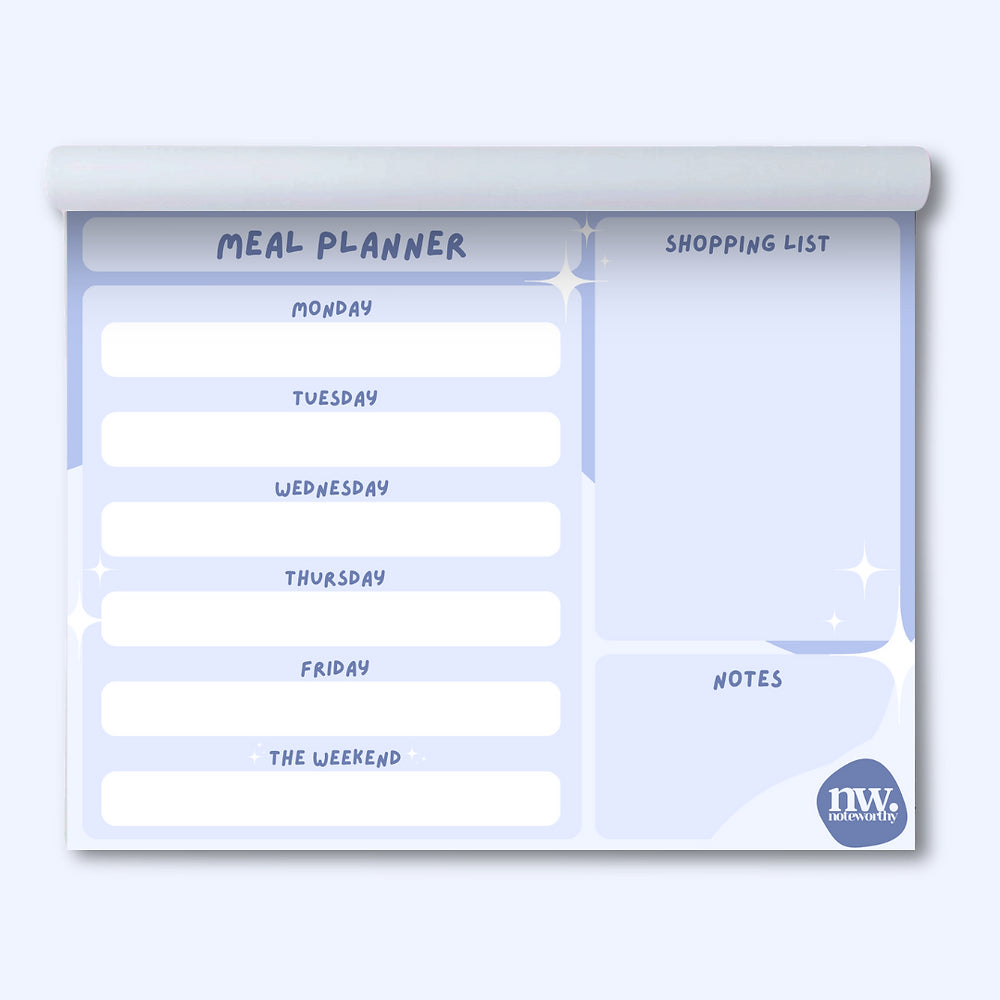 Meal Planner Shopping List Notepad