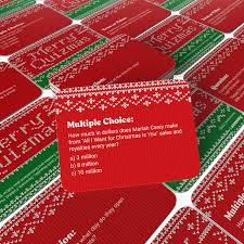 Red and green multiple choice test paper with question and answer options.