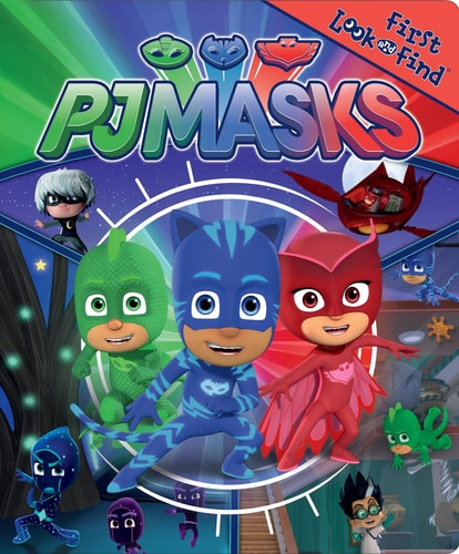 PJ Masks book cover with characters and colorful design