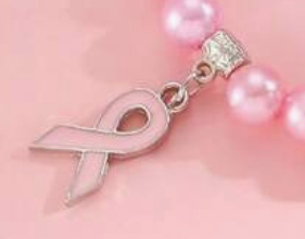 Ribbon Pendant Beaded Bracelet