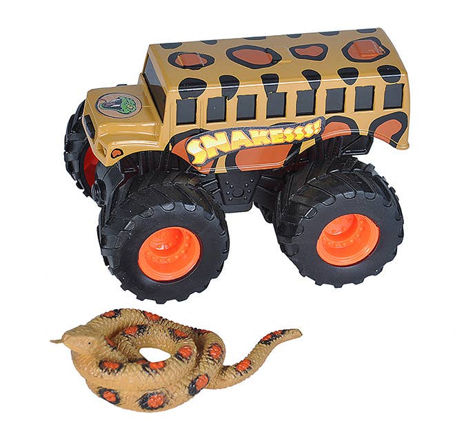 Adventure Mini Truck Anaconda playset by Wild Republic featuring a durable friction-powered mini truck and a lifelike anaconda figure.