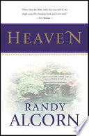 Cover of Heaven by Randy Alcorn, featuring a serene blue sky and clouds with the title in bold white text.