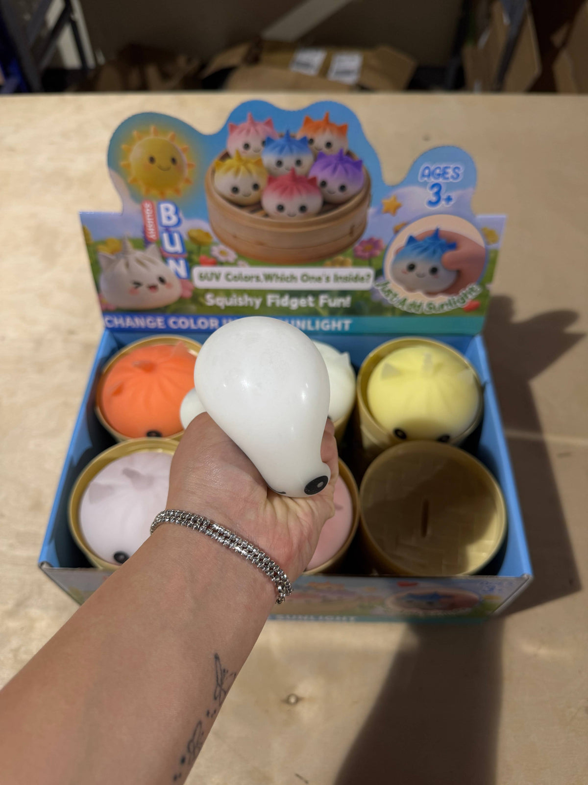UV Sunlight Changing Unicorn Dumpling Toy