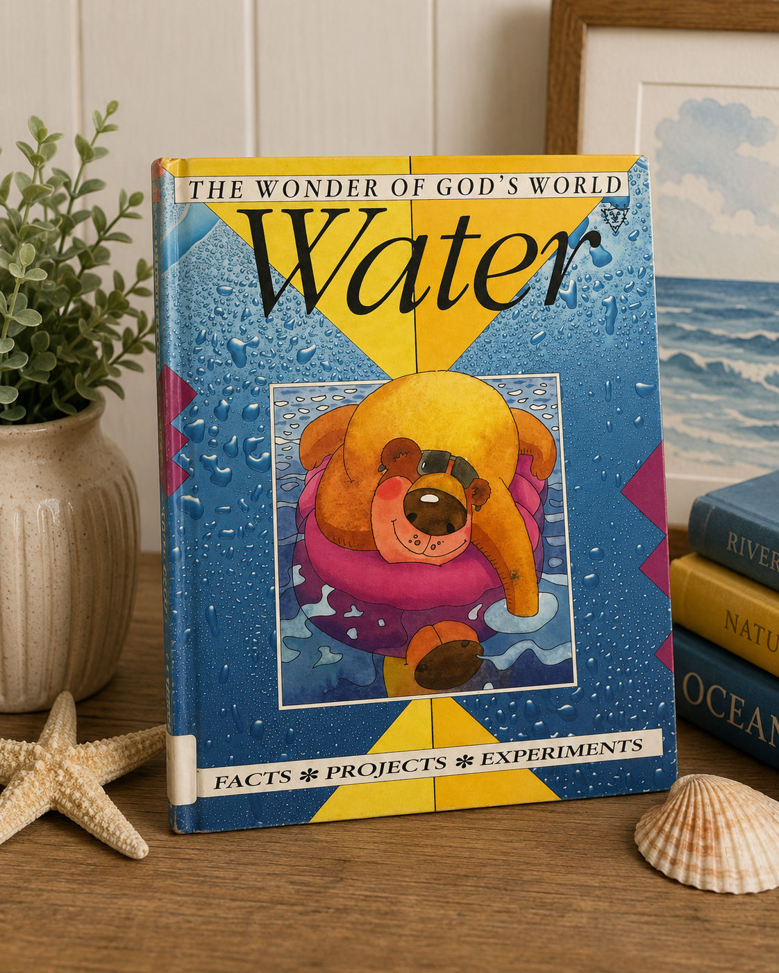Cover of The Wonder of God's World: Water by Bonita Searle-Barnes, a Christian children's nonfiction book exploring water, nature, science, and appreciation for God's creation.