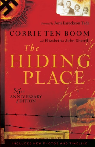 Cover of The Hiding Place by Corrie Ten Boom, a powerful true story of faith, survival, and resistance during World War II.