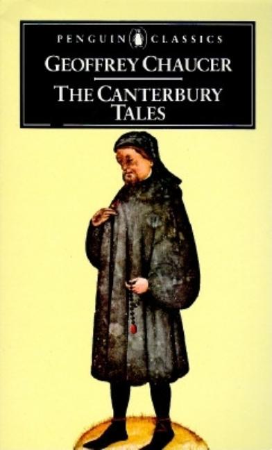 Cover of The Canterbury Tales by Geoffrey Chaucer, a classic collection of medieval stories told by pilgrims on a journey.