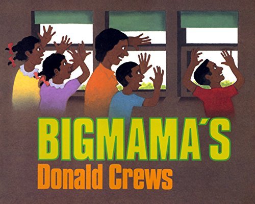 Cover of Bigmama’s by Donald Crews, featuring an illustrated scene of children arriving at their grandmother’s home in the countryside.