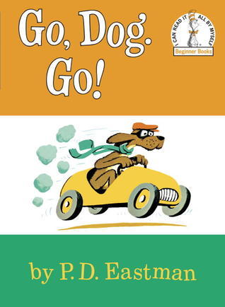 Cover of Go, Dog. Go! by P.D. Eastman, a classic children's book featuring colorful illustrations of dogs on adventures.