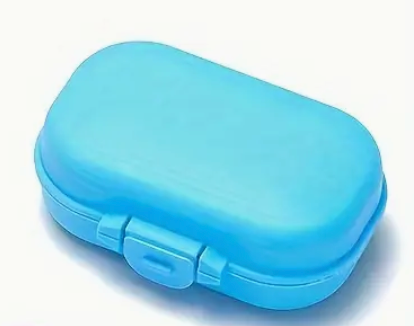 Hardback-style case for foldable reading glasses, compact and protective with a sleek, book-like exterior.