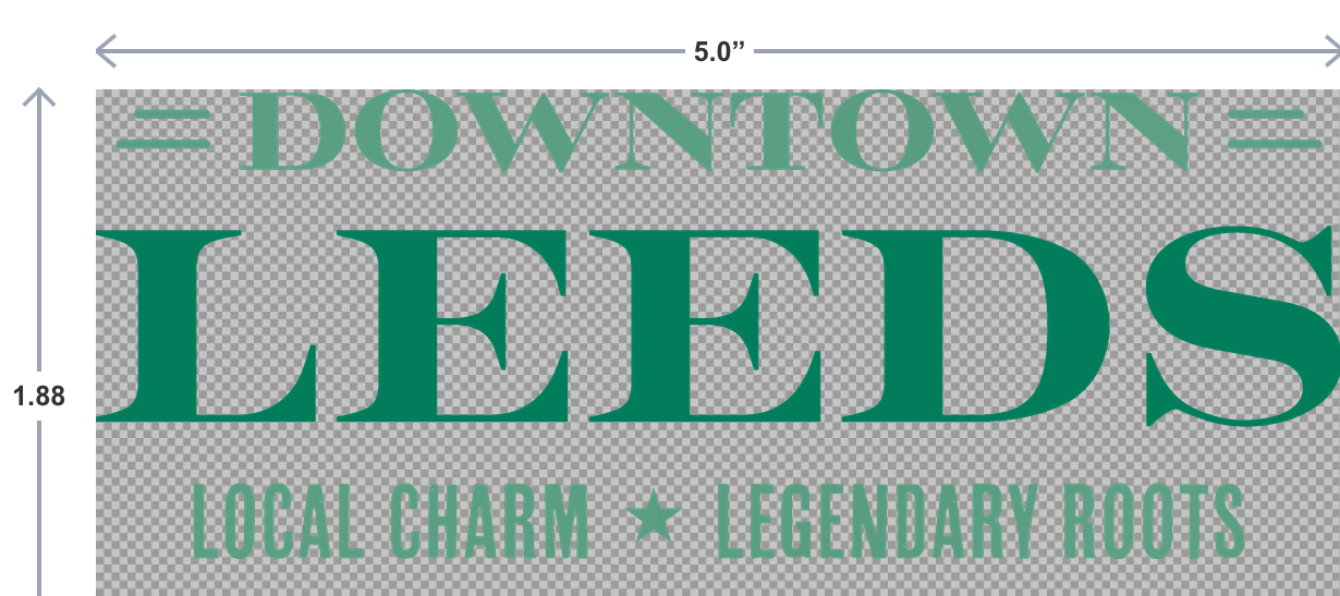 Downtown Leeds UV-DTF Sticker