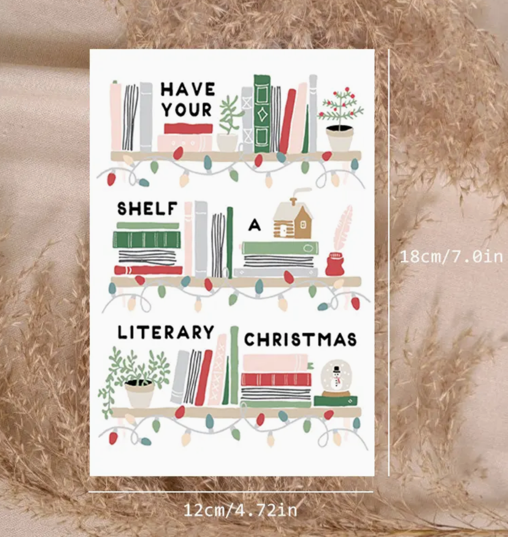 Christmas Card: Have Your Shelf a Literary Christmas