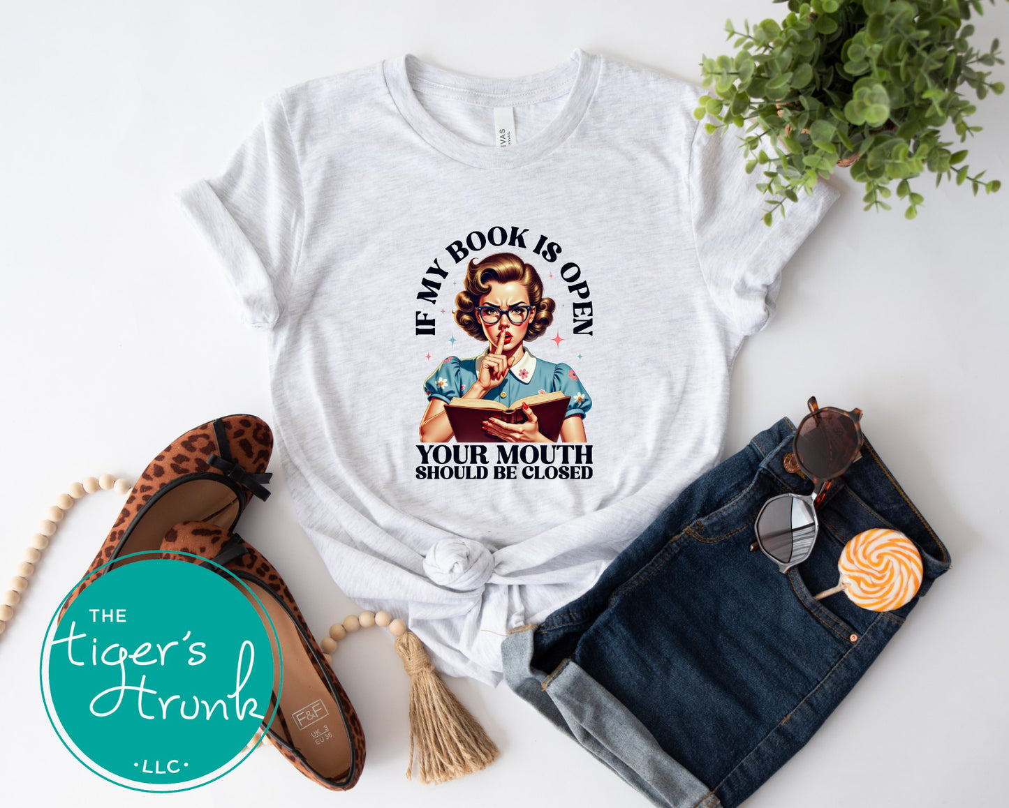 If My Book Is Open Your Mouth Should Be Closed Shirt