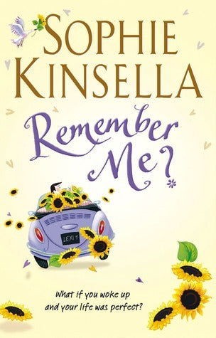 Remember Me? by Sophie Kinsella, book cover with a whimsical design featuring a vibrant and modern aesthetic.