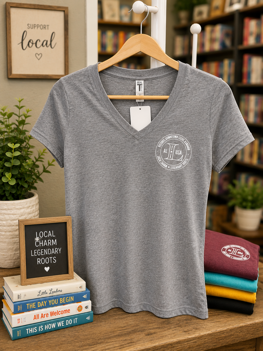 Historic Downtown Leeds Pocket Logo Tee
