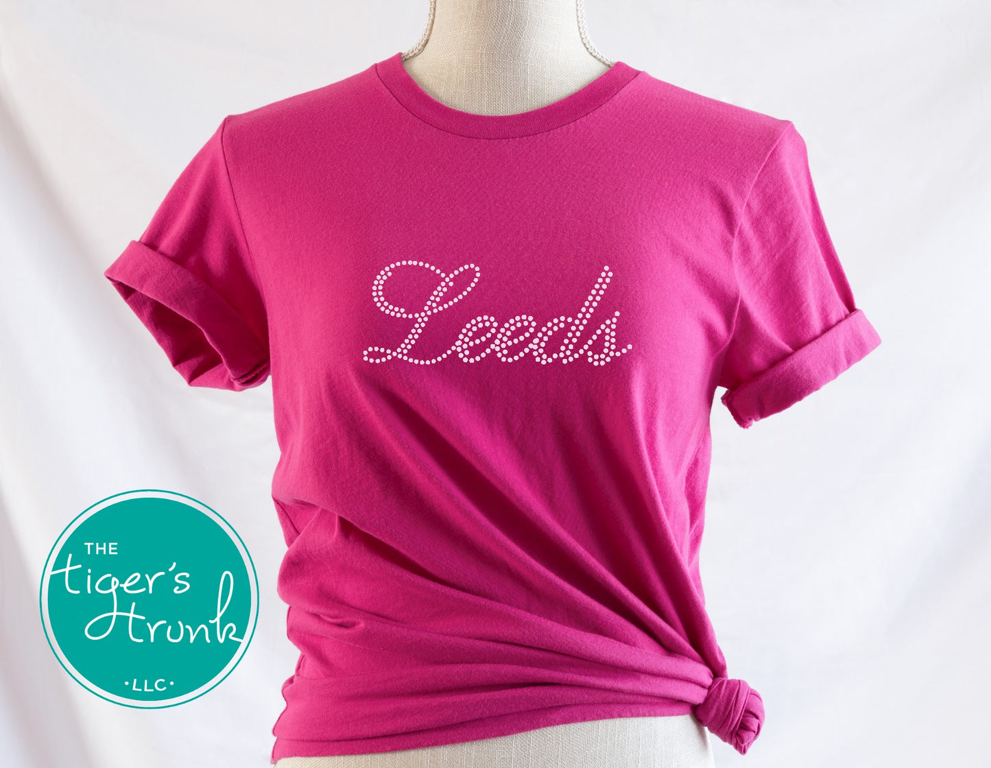 Leeds Glitter Sequin Pattern Graphic Tee
