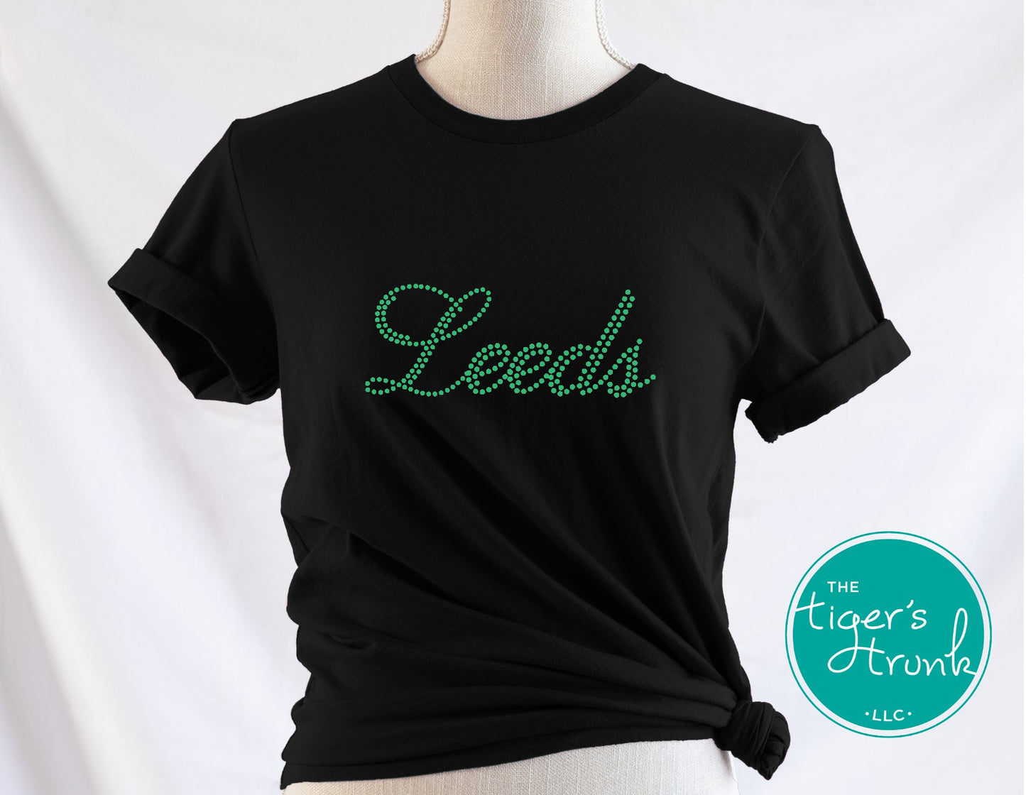 Leeds Glitter Sequin Pattern Graphic Tee