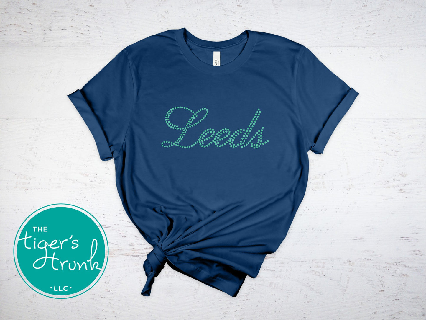 Leeds Glitter Sequin Pattern Graphic Tee