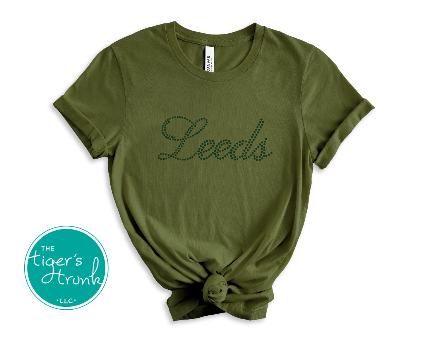 Leeds Glitter Sequin Pattern Graphic Tee