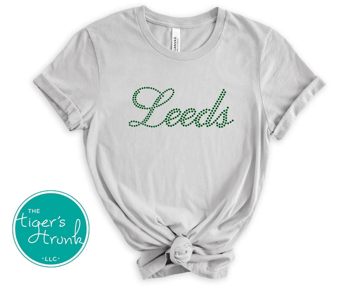 Leeds Glitter Sequin Pattern Graphic Tee