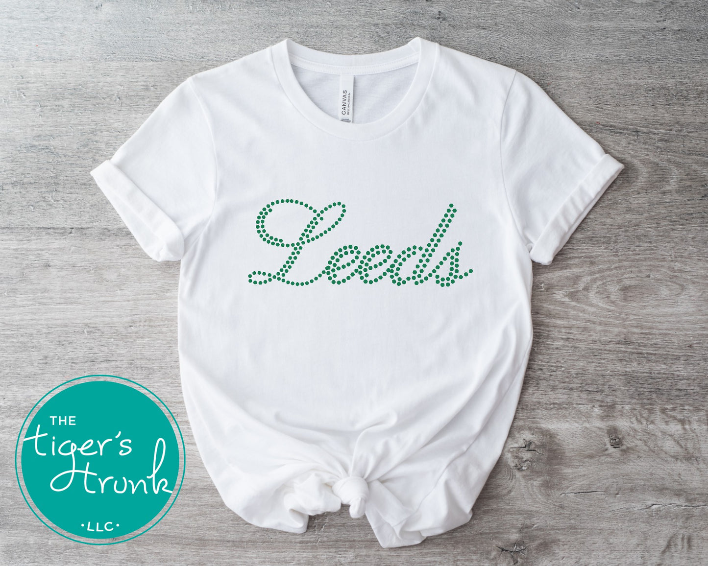Leeds Glitter Sequin Pattern Graphic Tee
