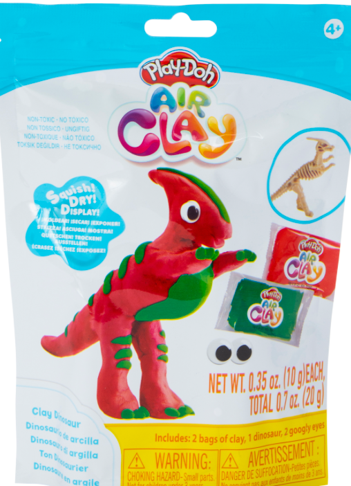 Play-Doh Air Clay, soft and lightweight modeling clay that air-dries, perfect for kids’ crafts, sculpting, and creative play.