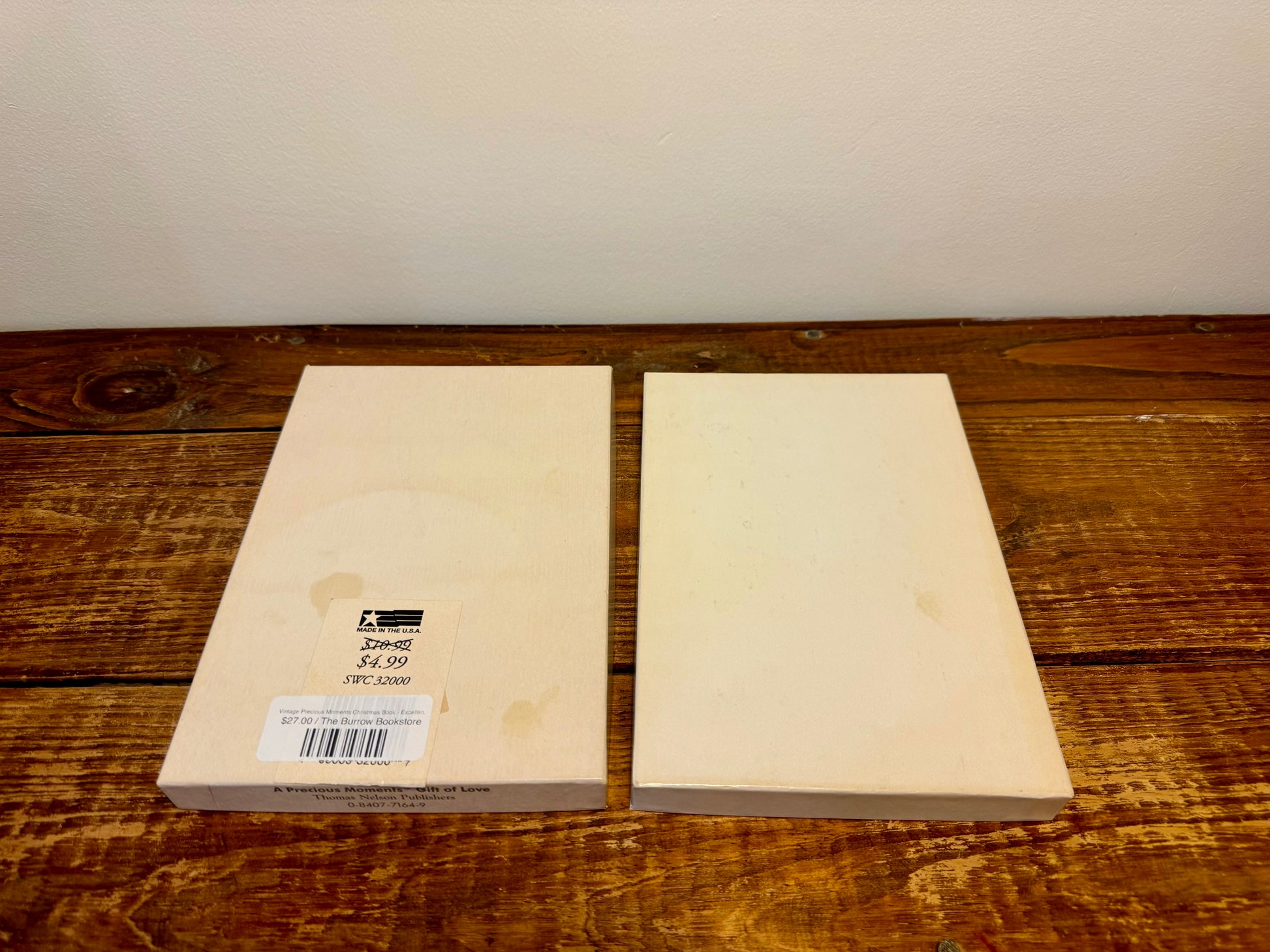 Cover of the 1988 Precious Moments Vintage Christmas Book, featuring classic Precious Moments holiday illustrations.