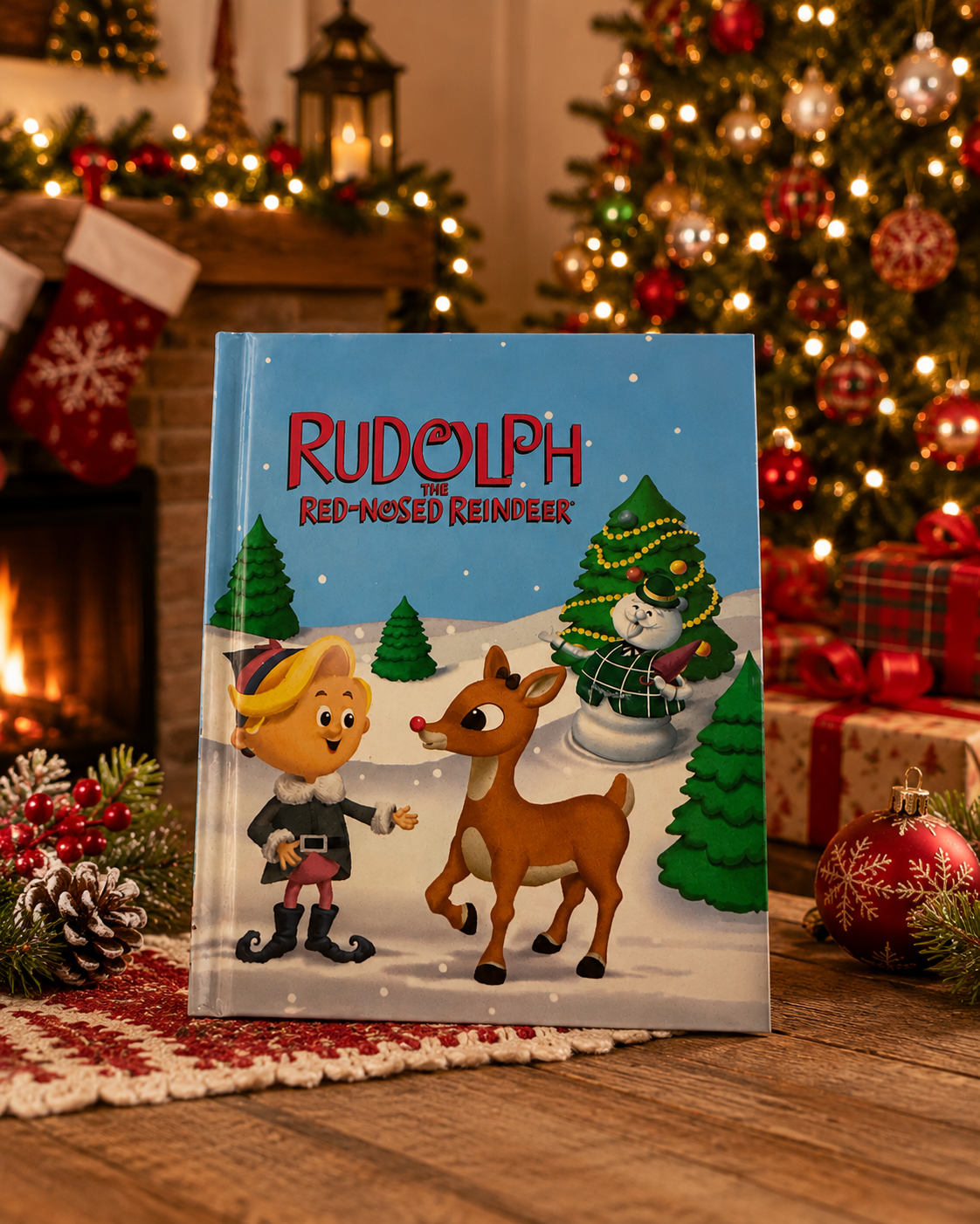 Cover of Rudolph the Red-Nosed Reindeer by Rick Bunsen, a Kohl’s Cares Christmas children’s book featuring the classic holiday reindeer story.