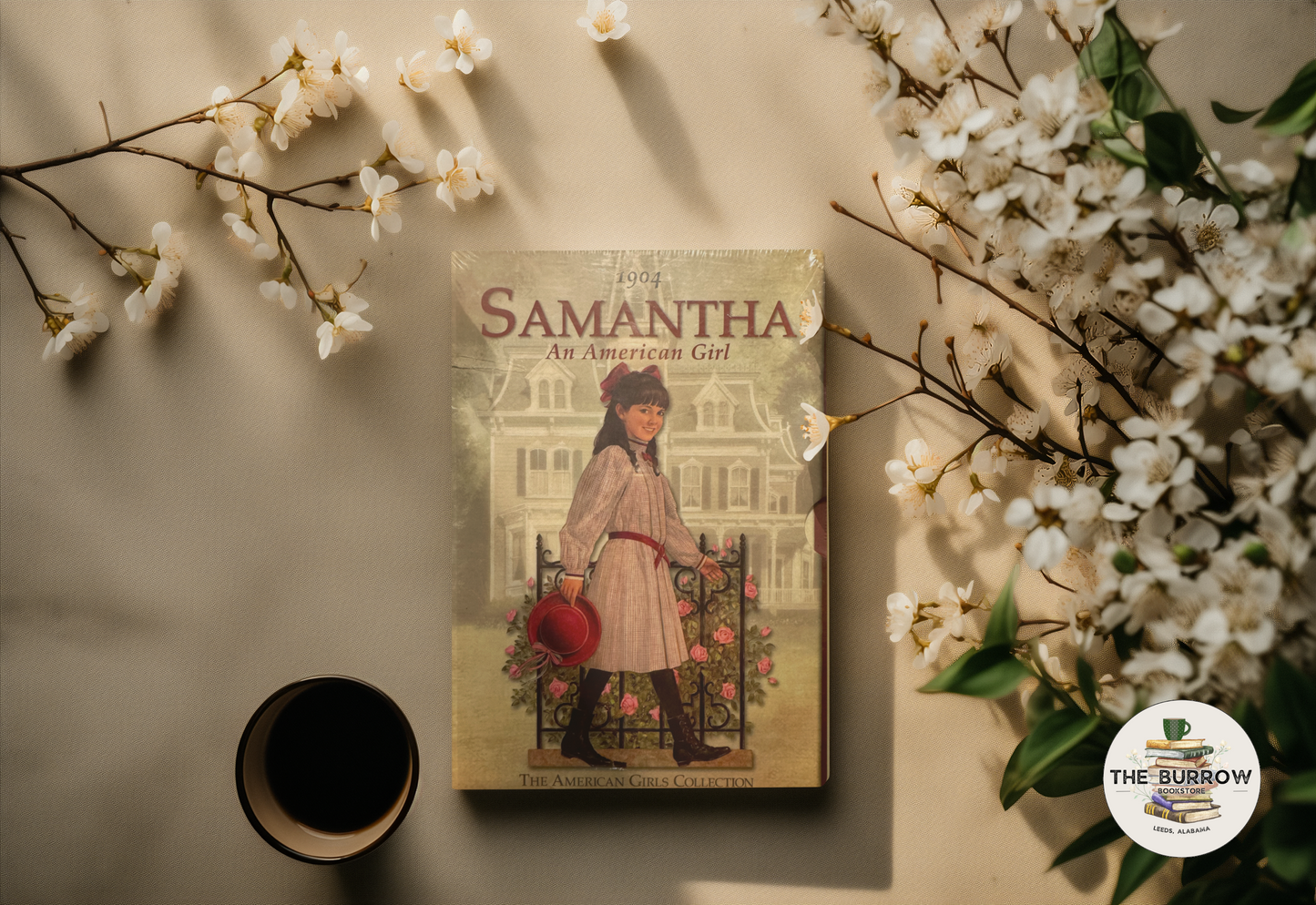 American Girl Samantha Book Set 1-6, vintage boxed collection, featuring unopened paperback editions in a charming keepsake box.