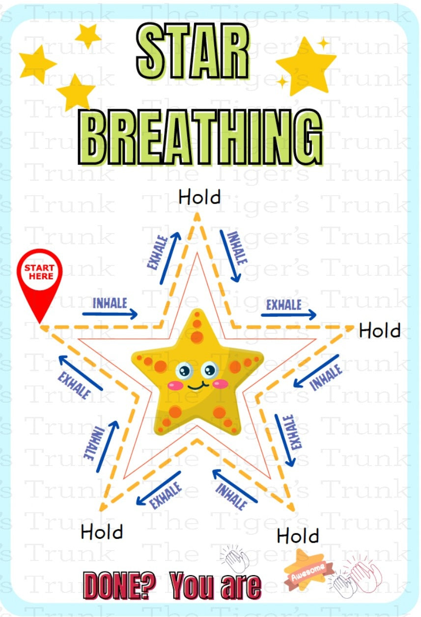 Individual mindfulness card featuring a mental health prompt for daily grounding and emotional well-being