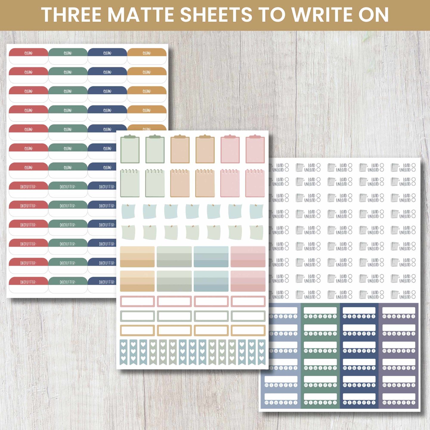 Sticker Pack for Household Chores: 736 Stickers for Cleaning and Organizing