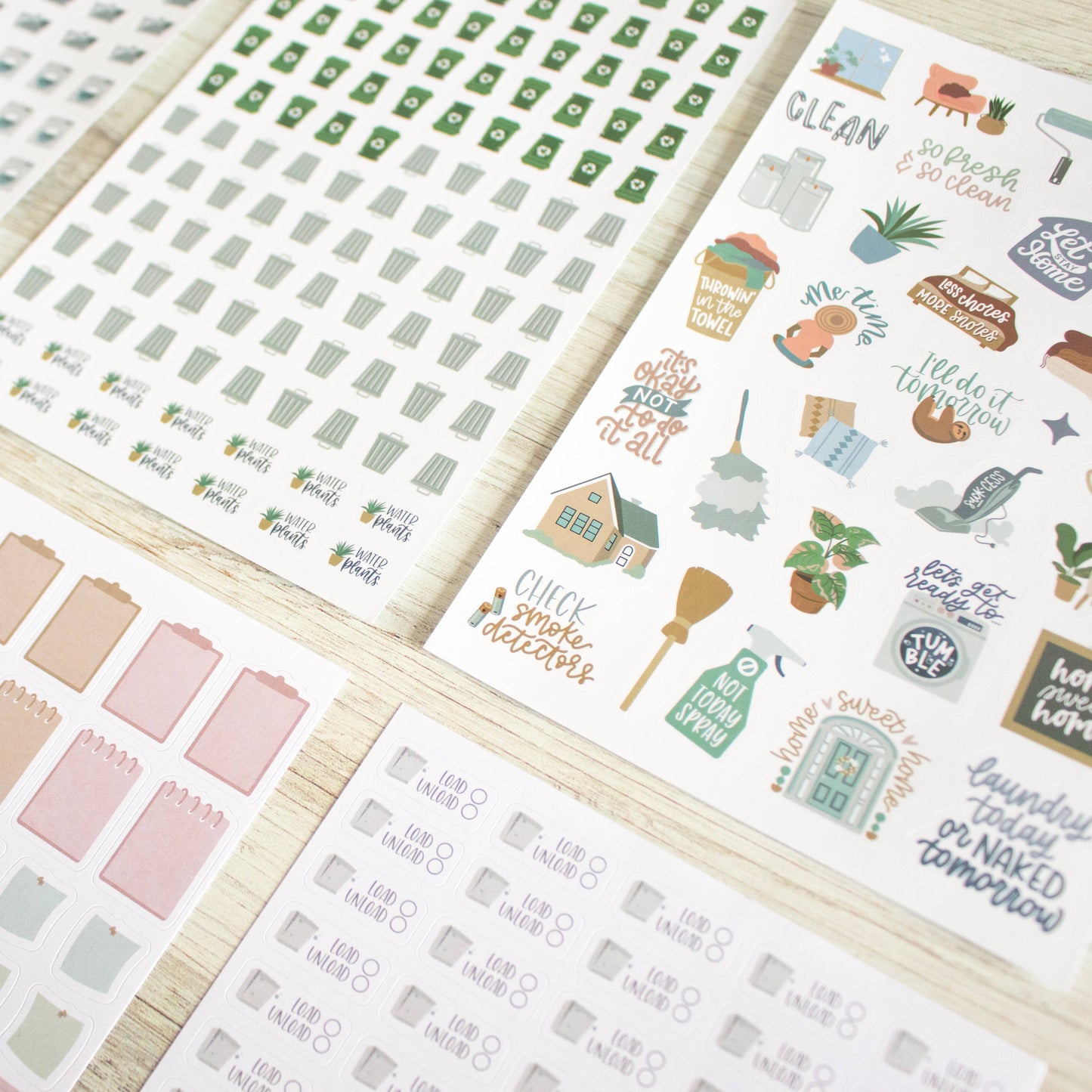 Sticker Pack for Household Chores: 736 Stickers for Cleaning and Organizing
