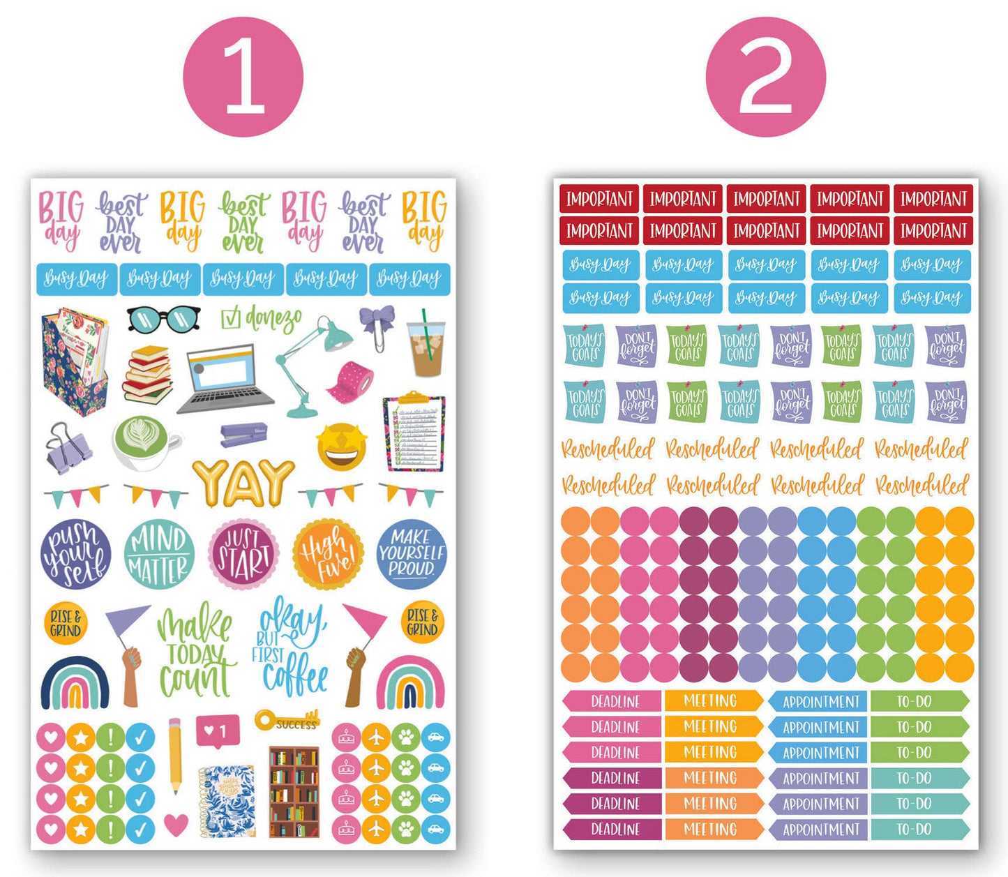 Sticker Pack for Planners: 708 Classic Stickers for Planning