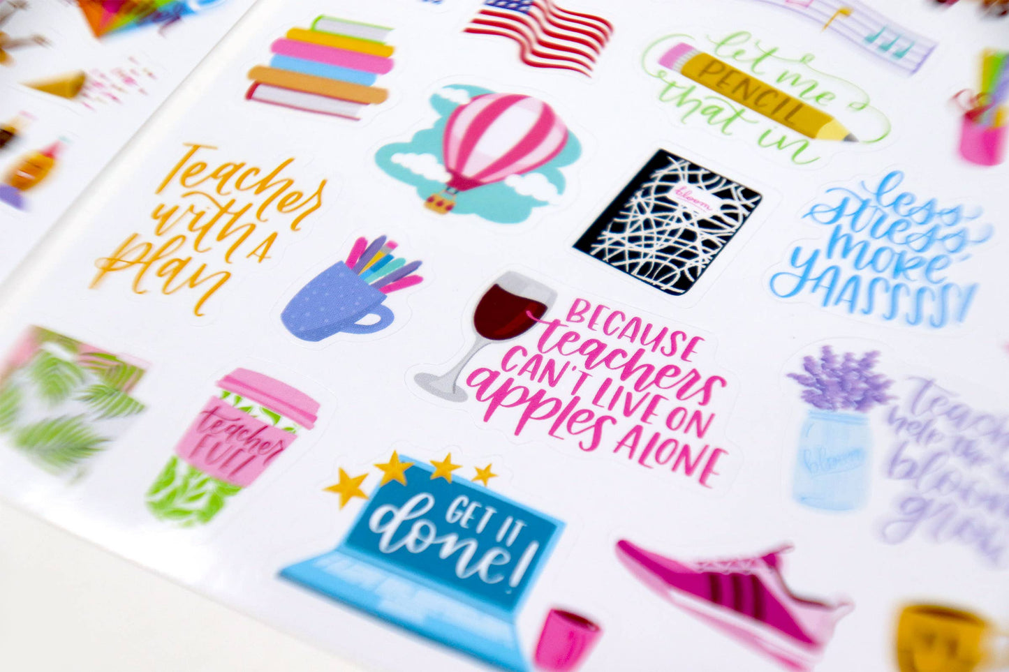 Sticker Pack for Teacher Planners – 586 Stickers for Classroom Planning