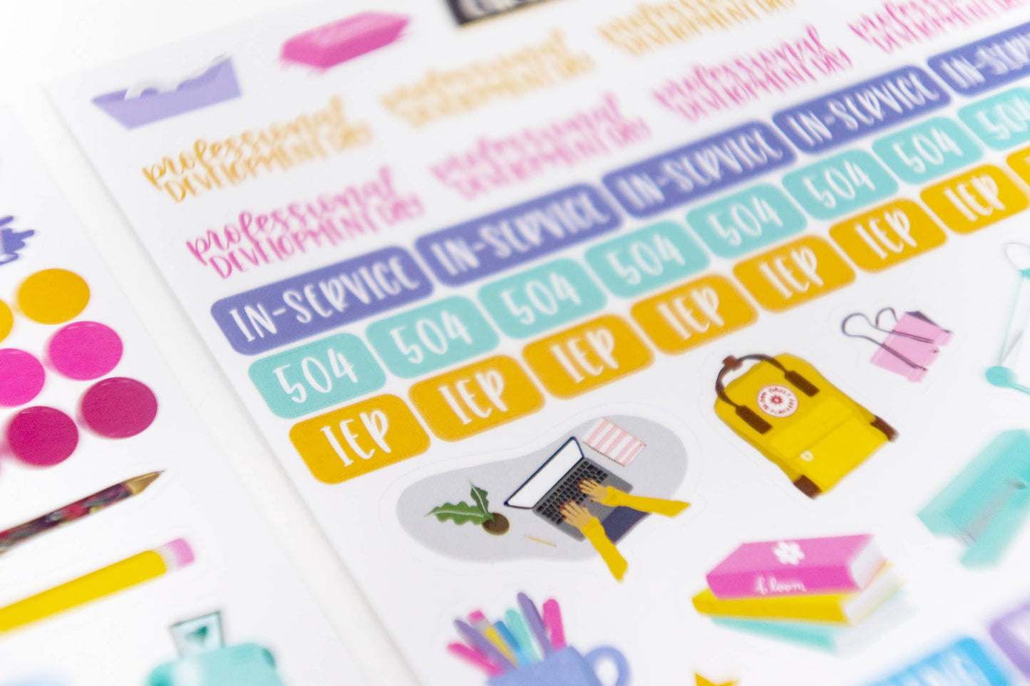 Sticker Pack for Teacher Planners – 586 Stickers for Classroom Planning