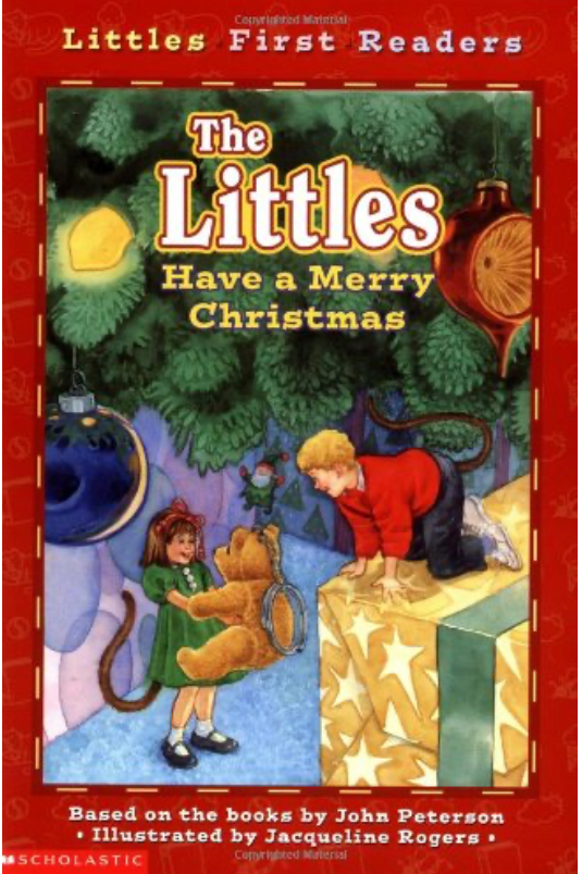 Front cover of The Littles Have a Merry Christmas by John Peterson featuring the Littles in a festive holiday scene