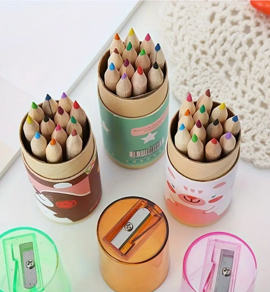 Travel-Sized Colored Pencils for Kids