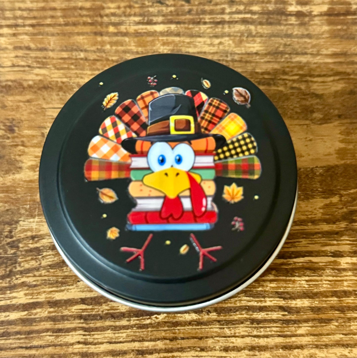 Hand-Poured Soy Candle, 4 oz., Turkey Tales Thanksgiving Candle