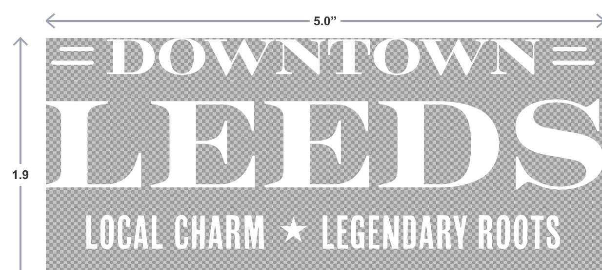Downtown Leeds UV-DTF Sticker