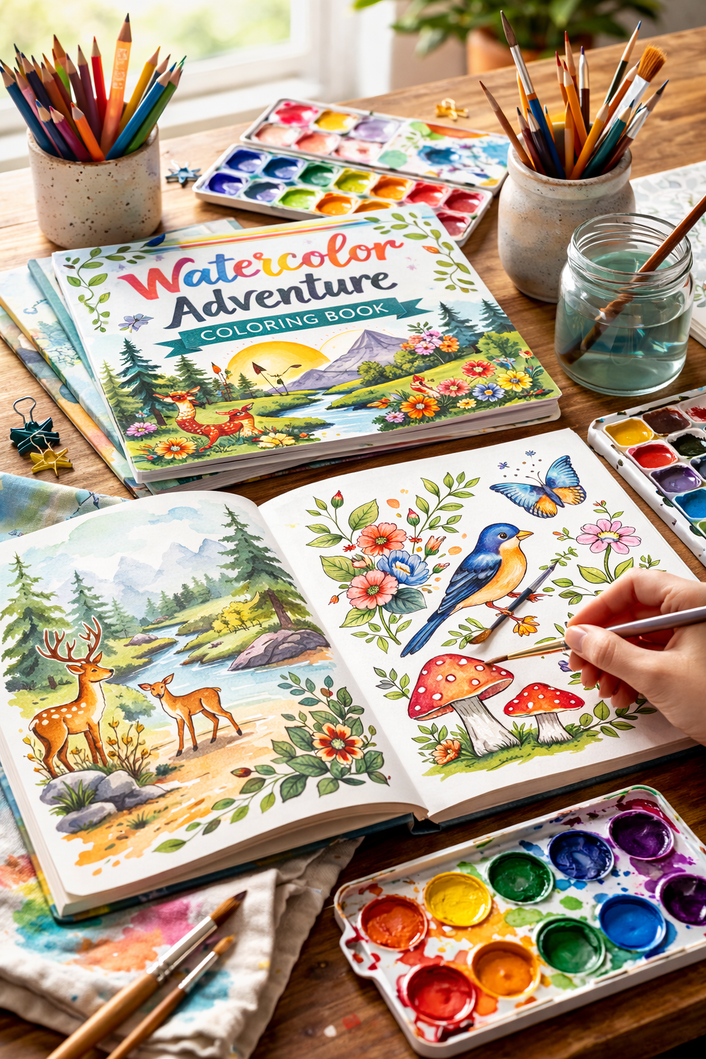 Watercolor Activity Books