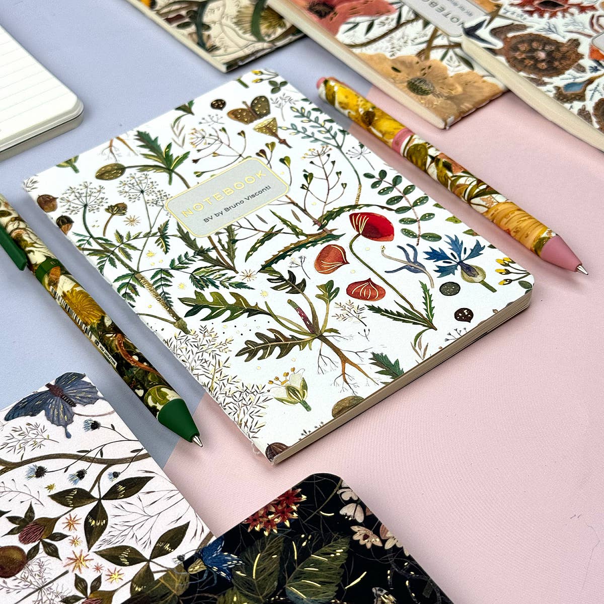 A6 Passport Notebook - Greens and Flowers