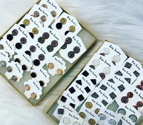 Grab Bag of Druzy, Mermaid, Cabochon Earrings Box: 20 Pairs